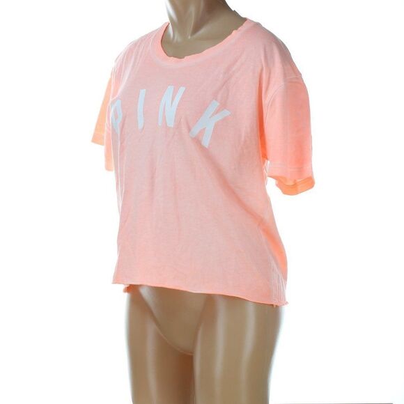 CROP Top Tee Shirt by Pink Victoria's Secret NWT - Picture 2 of 9